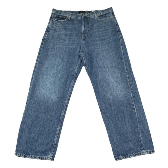 Banana Republic Denim - Women's Banana Republic Premium Denim Mid-Rise Loose Stovepipe Jeans 32P (35x29)